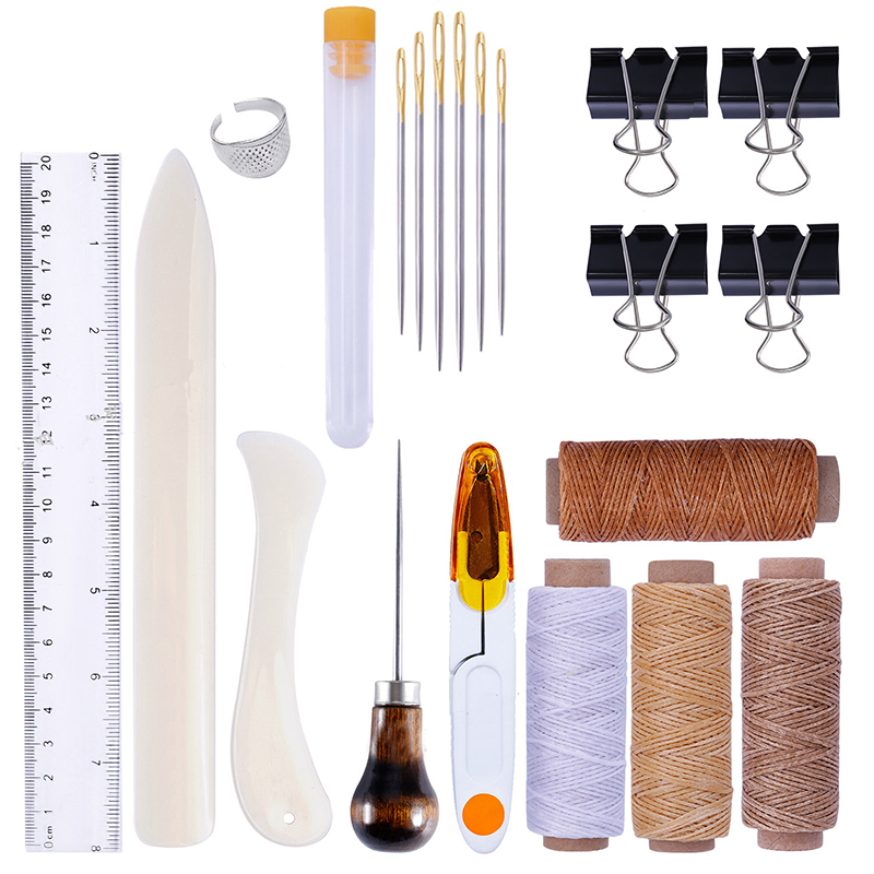 Leatherwork Awl - 25개/세트 가죽 공예 바느질 키트 DIY