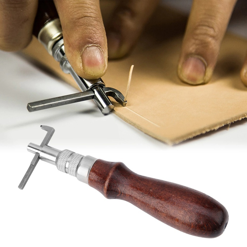 1개 조절 가능한 가죽 엣지 스티칭 그루버 노처 DIY - Leatherwork Accessories 리뷰 및 가격
