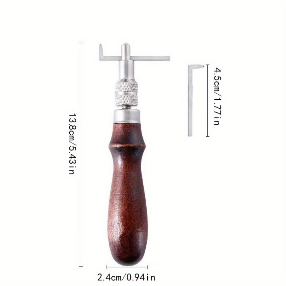1개 조절 가능한 가죽 엣지 스티칭 그루버 노처 DIY - Leatherwork Accessories 리뷰 및 가격