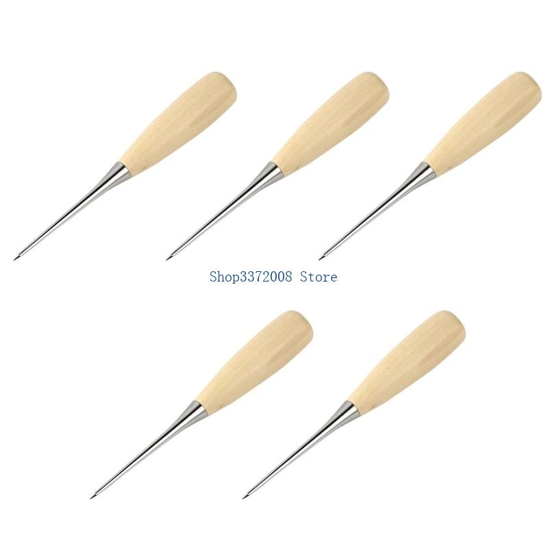 가죽세공 도구 5 송곳 세트 나무 손잡이 펀칭 테이퍼  - Leatherwork Awl 리뷰 및 가격