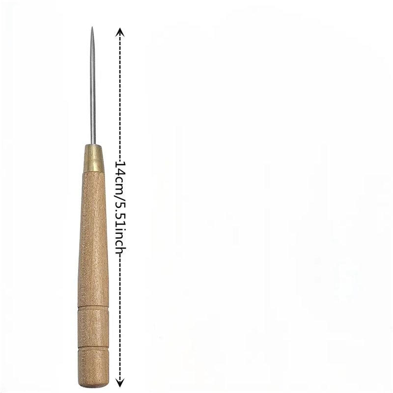 3개 세트 나무 손잡이 송곳 가죽 공예 구멍 뚫기 DI - Leatherwork Awl 리뷰 및 가격