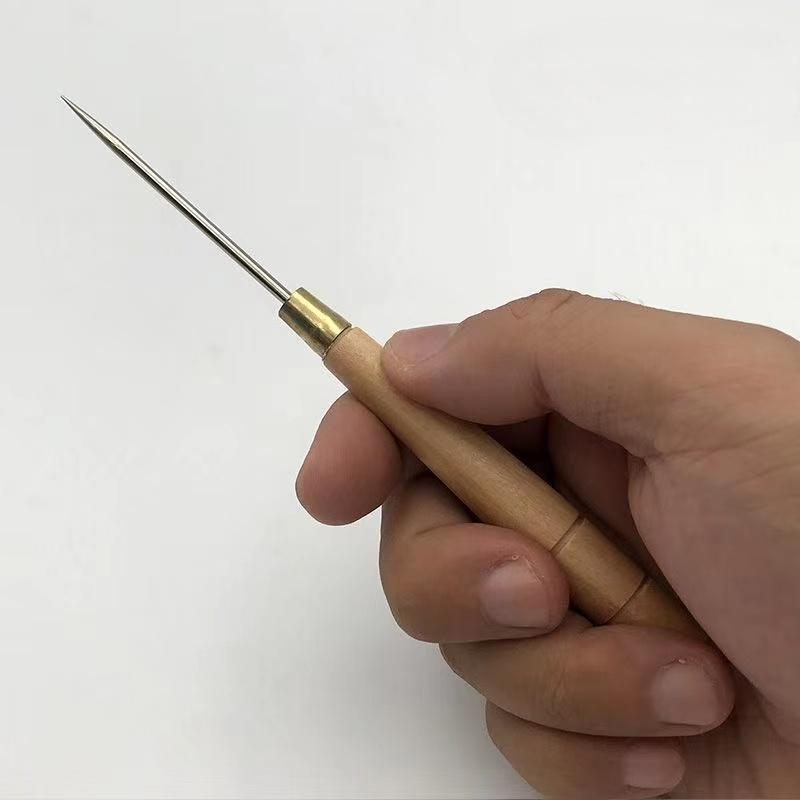 3개 세트 나무 손잡이 송곳 가죽 공예 구멍 뚫기 DI - Leatherwork Awl 리뷰 및 가격