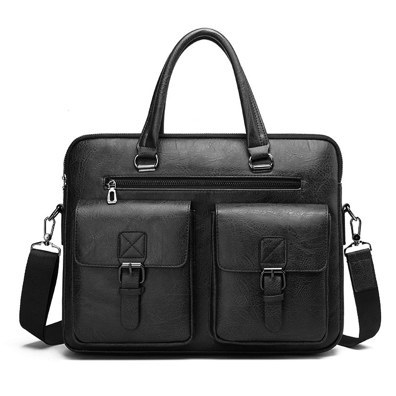 럭셔리 브랜드 남자 비즈니스 서류 가방 PU 가죽 메신 - Leather Work Bag Mens 리뷰 및 가격
