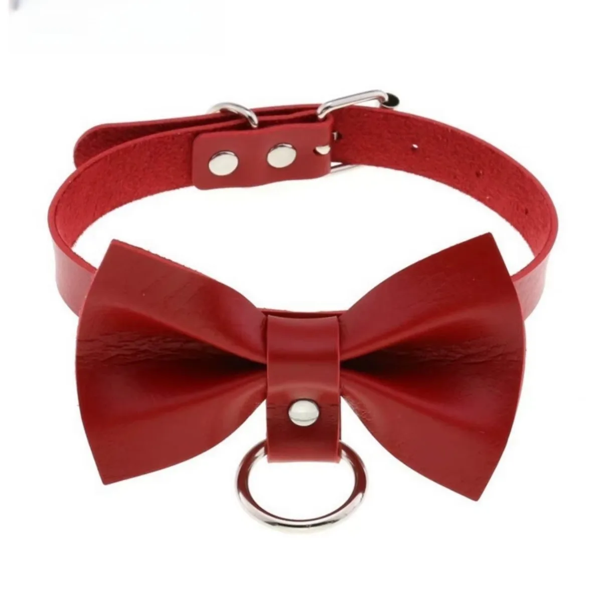 트렌디한 가죽 리본 칼라 |   원형 펜던트 멀티컬러  - Leatherwork Rings 리뷰 및 가격
