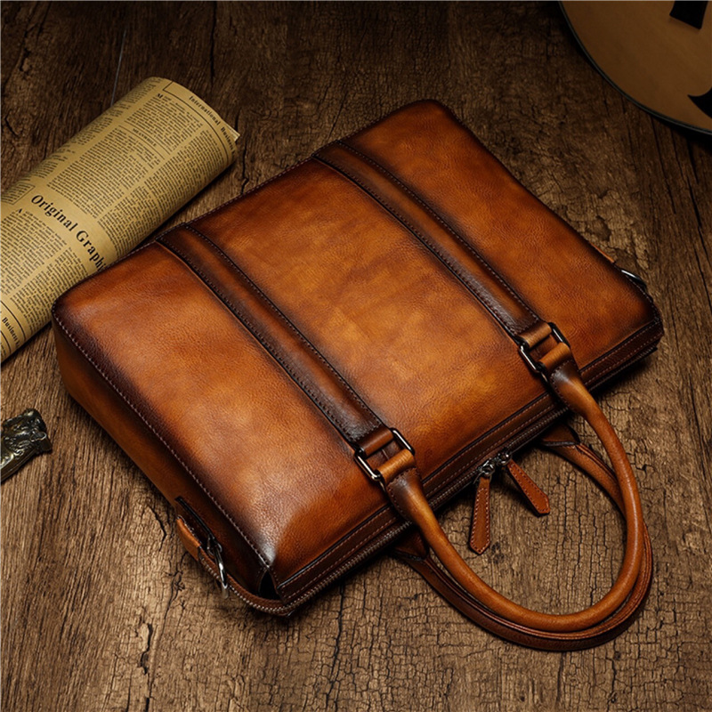 예티즈 비즈니스 최고급 가죽 서류 가방 |   14인치 - Leather Work Bag Mens 리뷰 및 가격