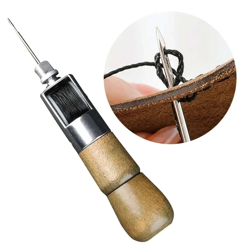 DIY 가죽 바느질 송곳 키트 왁스 스레드 손 바느질  - Leatherwork Awl 리뷰 및 가격