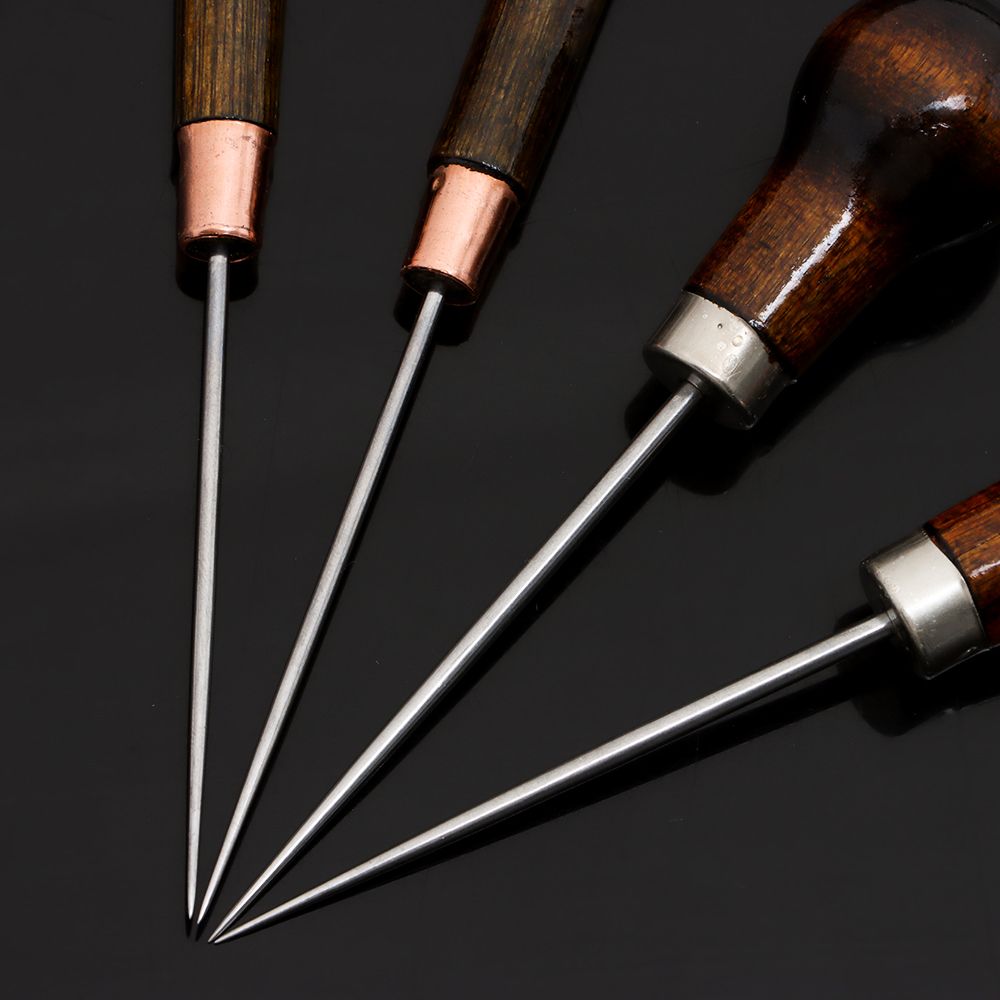 1PC 바느질 Awl 나무 손잡이 합금 콘 바늘 신발  - Leatherwork Awl 리뷰 및 가격