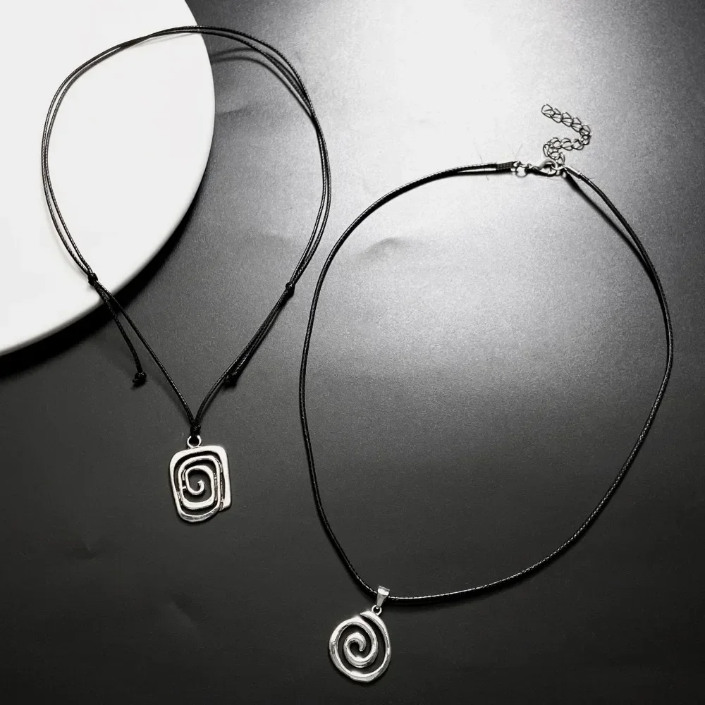 힙합 록 패션 소용돌이 펜던트 빈티지 세공 가죽 로프  - Leatherwork Rings 리뷰 및 가격