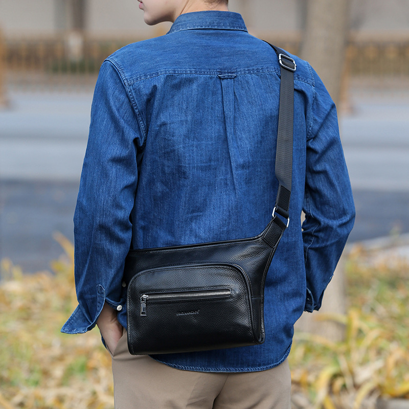 남성용 가죽 새 상업용 방수 크로스백 패션 라이딩 다기 - Leather Work Bag Mens 리뷰 및 가격