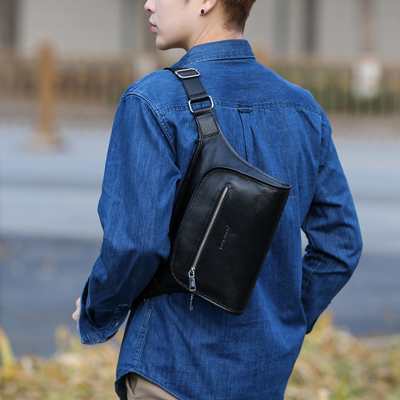 남성용 가죽 새 상업용 방수 크로스백 패션 라이딩 다기 - Leather Work Bag Mens 리뷰 및 가격