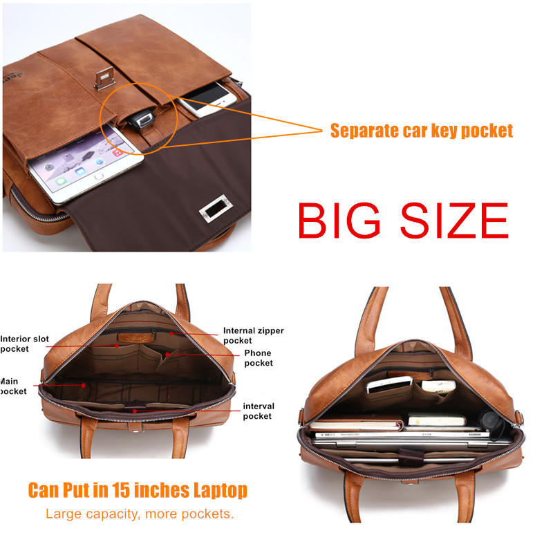 Jeep Buluo 남성용 가죽 서류가방 14인치 노트 - Leather Work Bag Mens 리뷰 및 가격