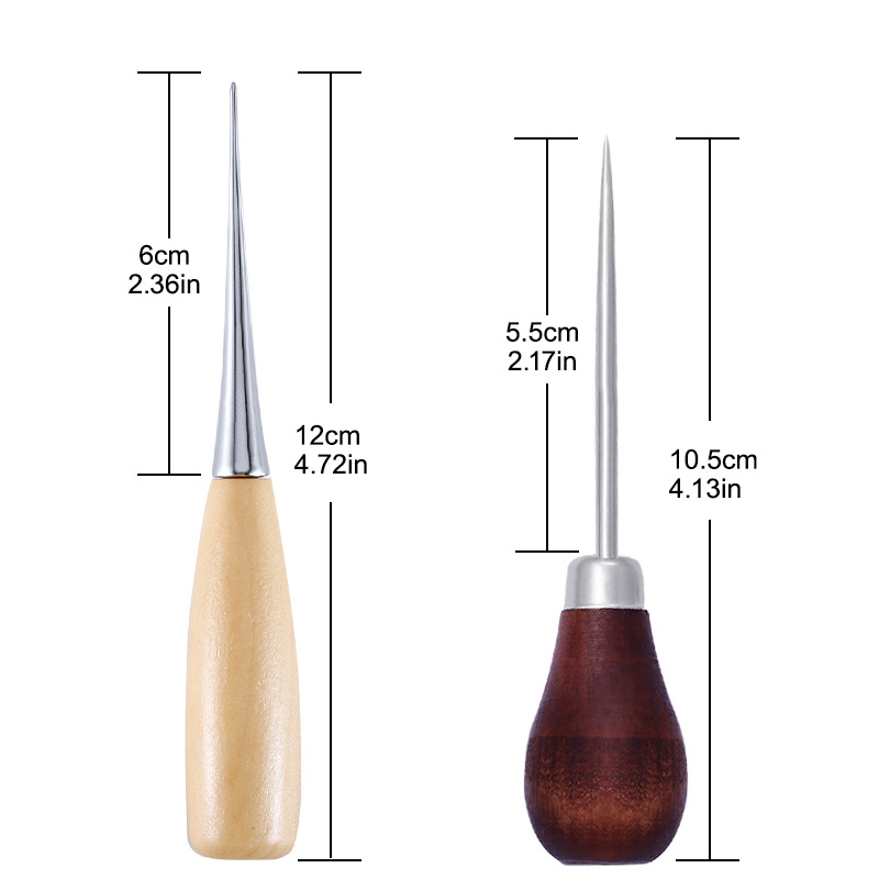 내구성 전문 가죽 나무 손잡이 가죽 공예 바느질 바느질 - Leatherwork Awl 리뷰 및 가격