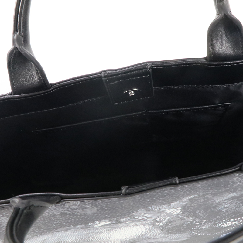 빈티지 피규어 아트 프린트 PU 가죽 토트백 여성용 탑 - Leather Work In Art 리뷰 및 가격