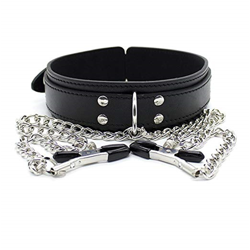 BDSM 페티쉬 칼라 니플 클램프 가죽 목걸이 체인 노 - Leatherwork Clamp 리뷰 및 가격